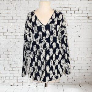 Vintage David Brett Shaggy Fringe Sweater Boho Made in USA